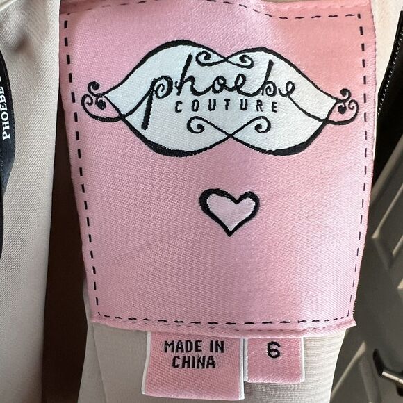 Phoebe Couture Size 6 Mini Dress Lace Corset Bustier Whimsigoth Black Red Belt - Picture 6 of 7